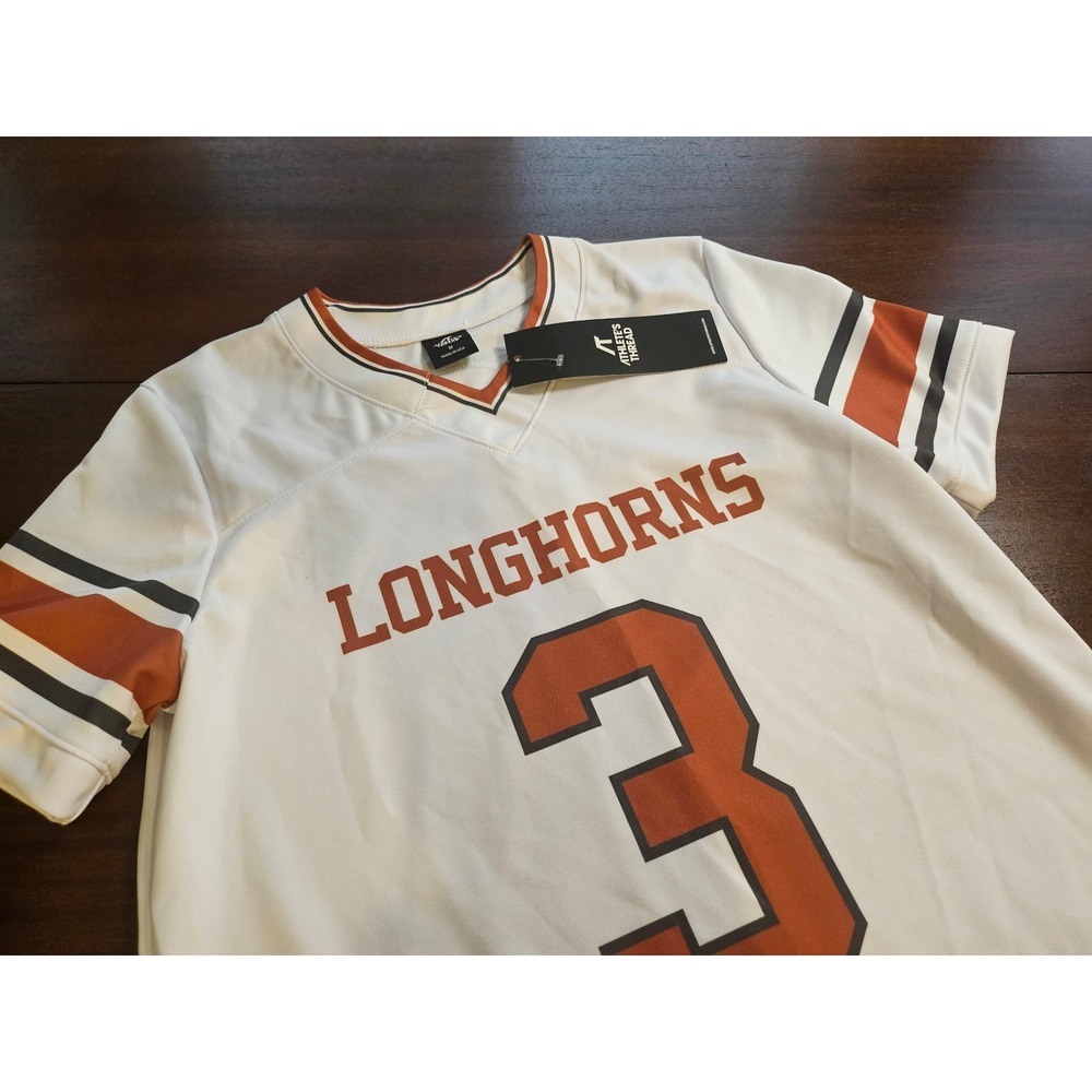 Athletes Thread Quinn Ewers 3 Texas Longhorns Jersey White Mens Medium NEW